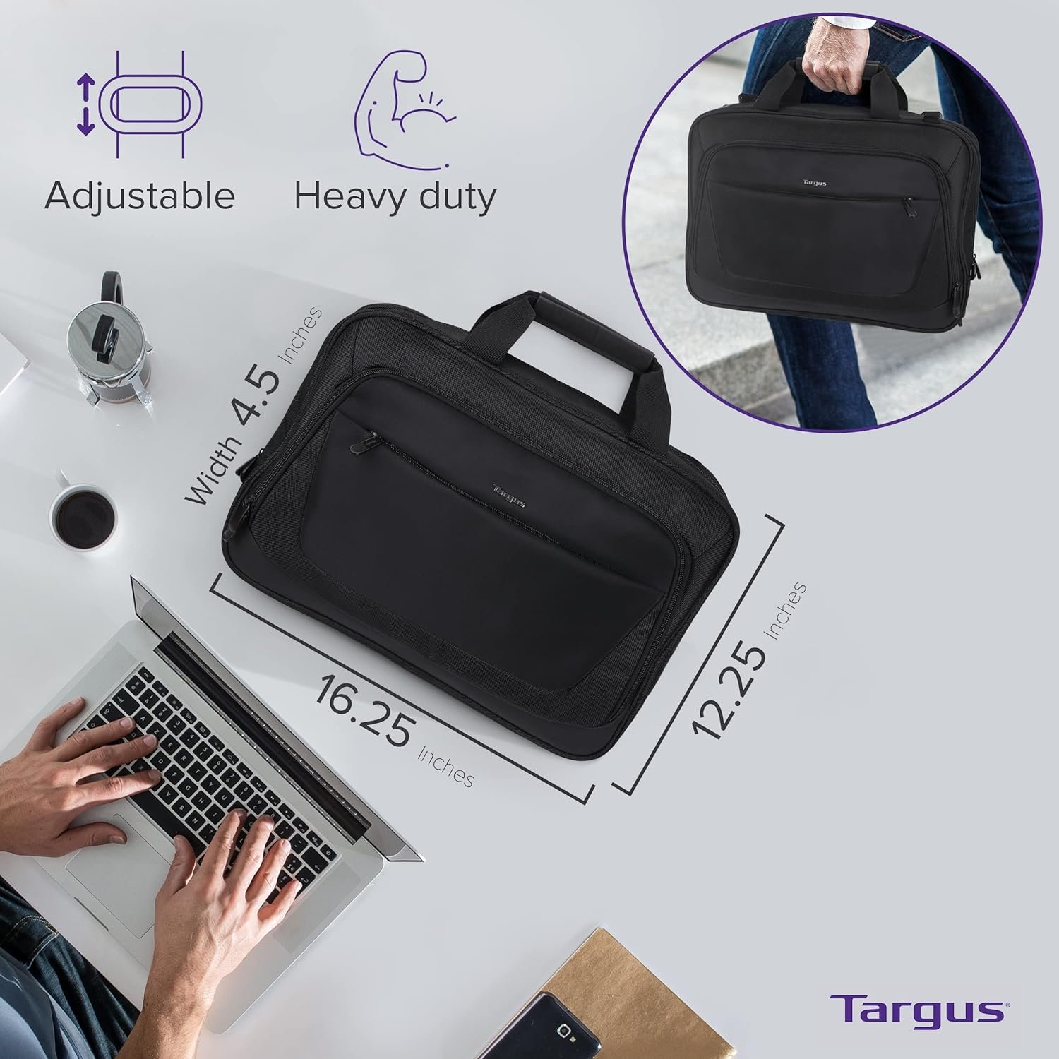 Targus CityLite Laptop Briefcase Shoulder Messenger Bag review