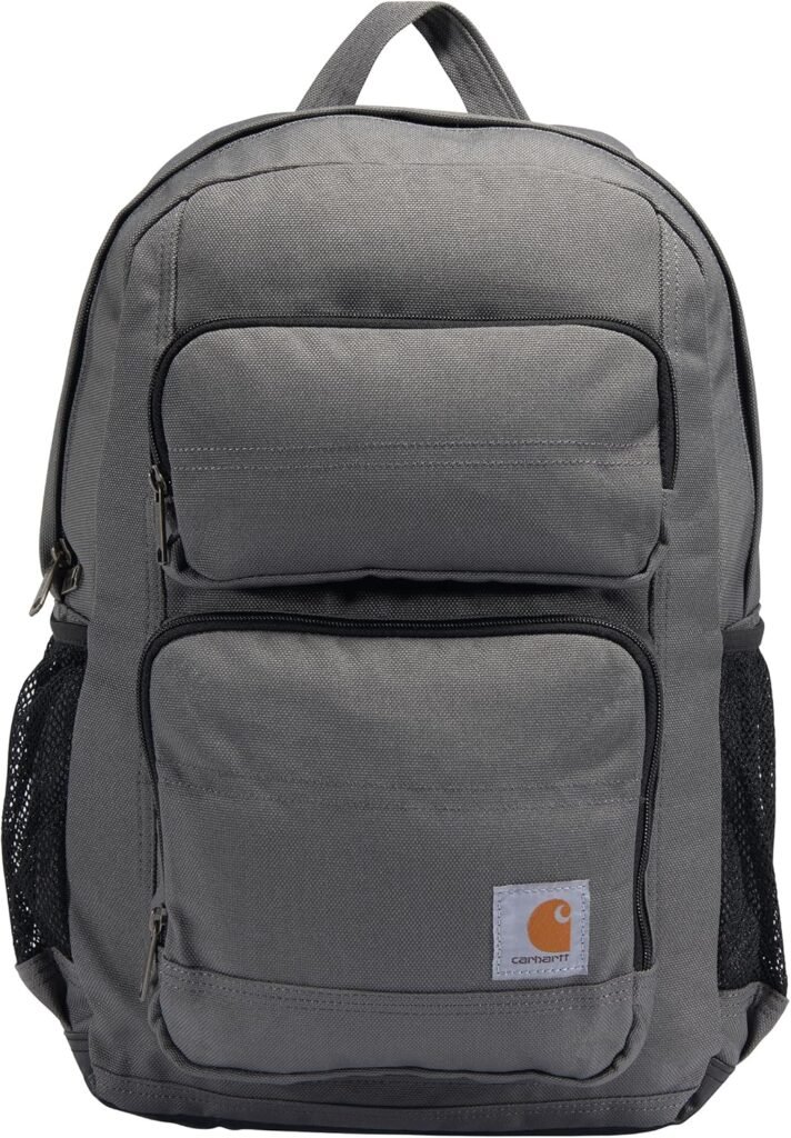 Carhartt Legacy Standard Work Backpack with Padded Laptop Sleeve and Tablet Storage, Grey